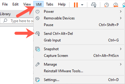 Send Ctrl+Alt+Del