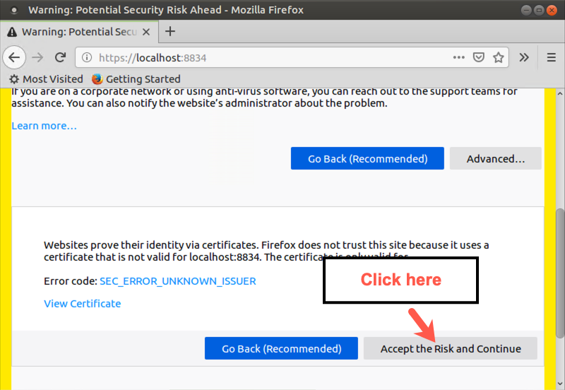 Accept the Risk and Continue