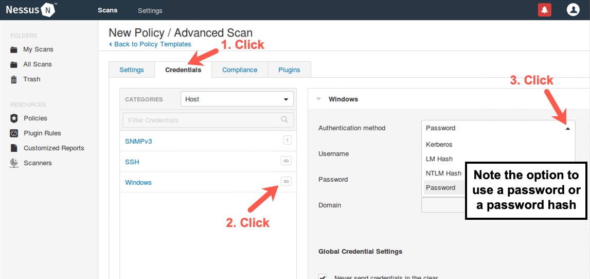 Using Windows credentials