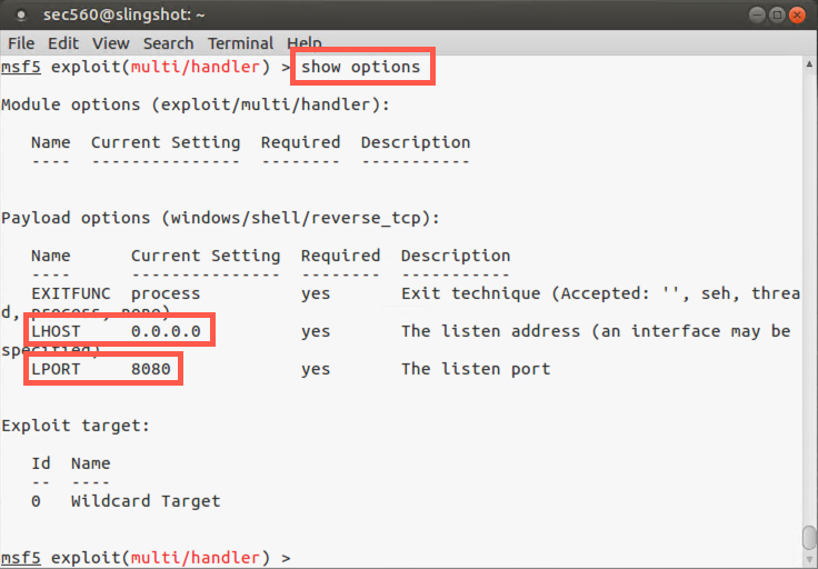 Confirming configuration