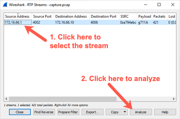 Analyzing stream