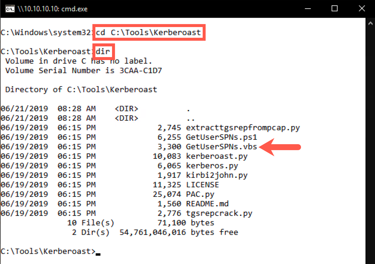 Browsing for Kerberoast