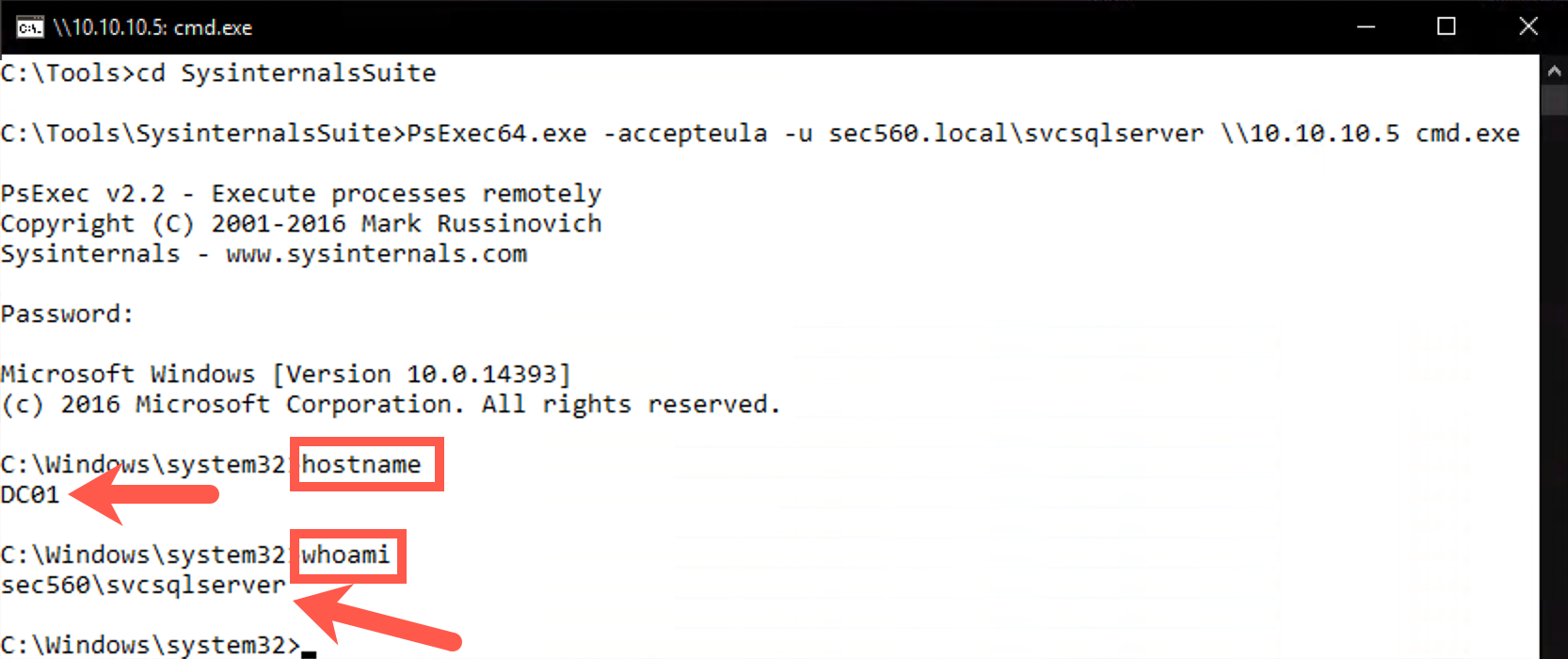 Confirming you are on Domain Controller