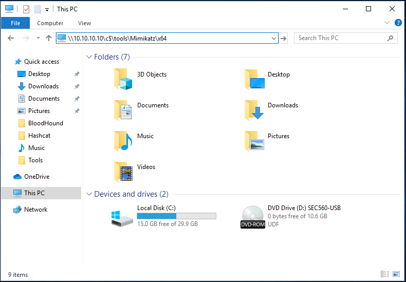 Connect to TRINITY through Windows File Explorer