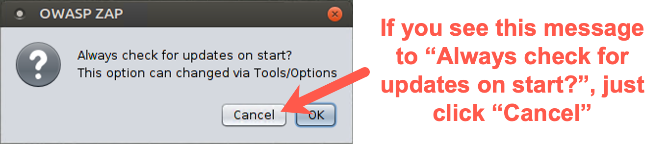 Do not check for updates at this time